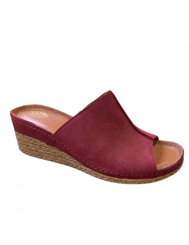 V ITALIA 960 RED 15 NUBUCK WEDGE SANDAL - FINAL SALE! pas cher chine