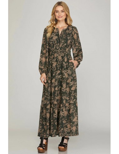 WOMEN'S TIERED MAXI DRESS Jusqu'à 80% De Réduction